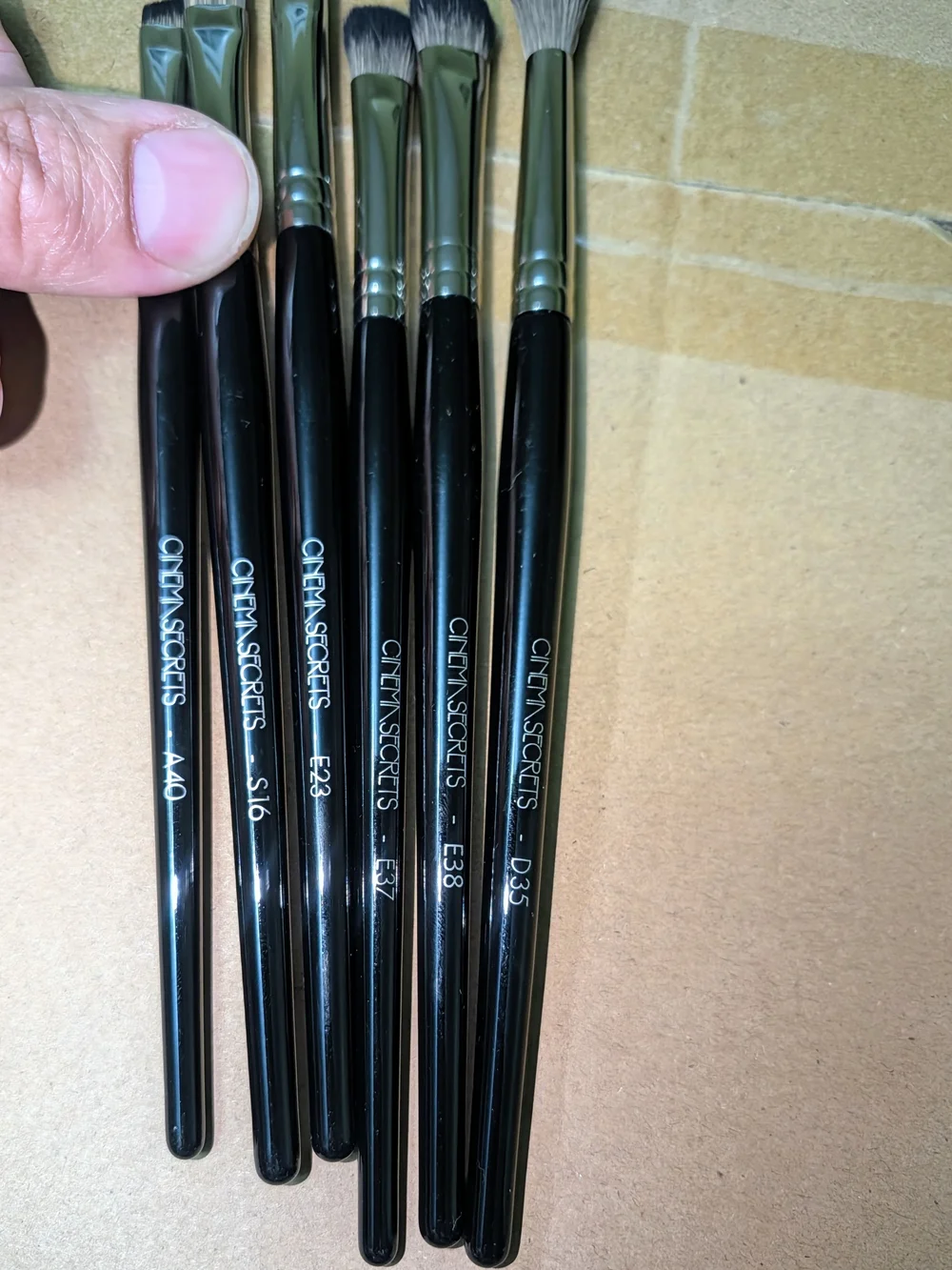 Cinema Secrets Professional Eye Makeup Brush Set Vegan Synthetic 6 Pc Kit NEW